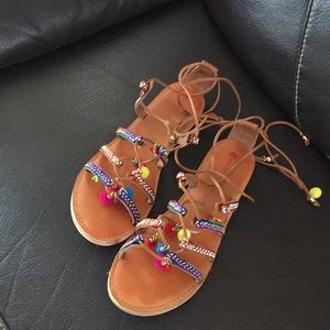 Nice sandals used one time new condition.